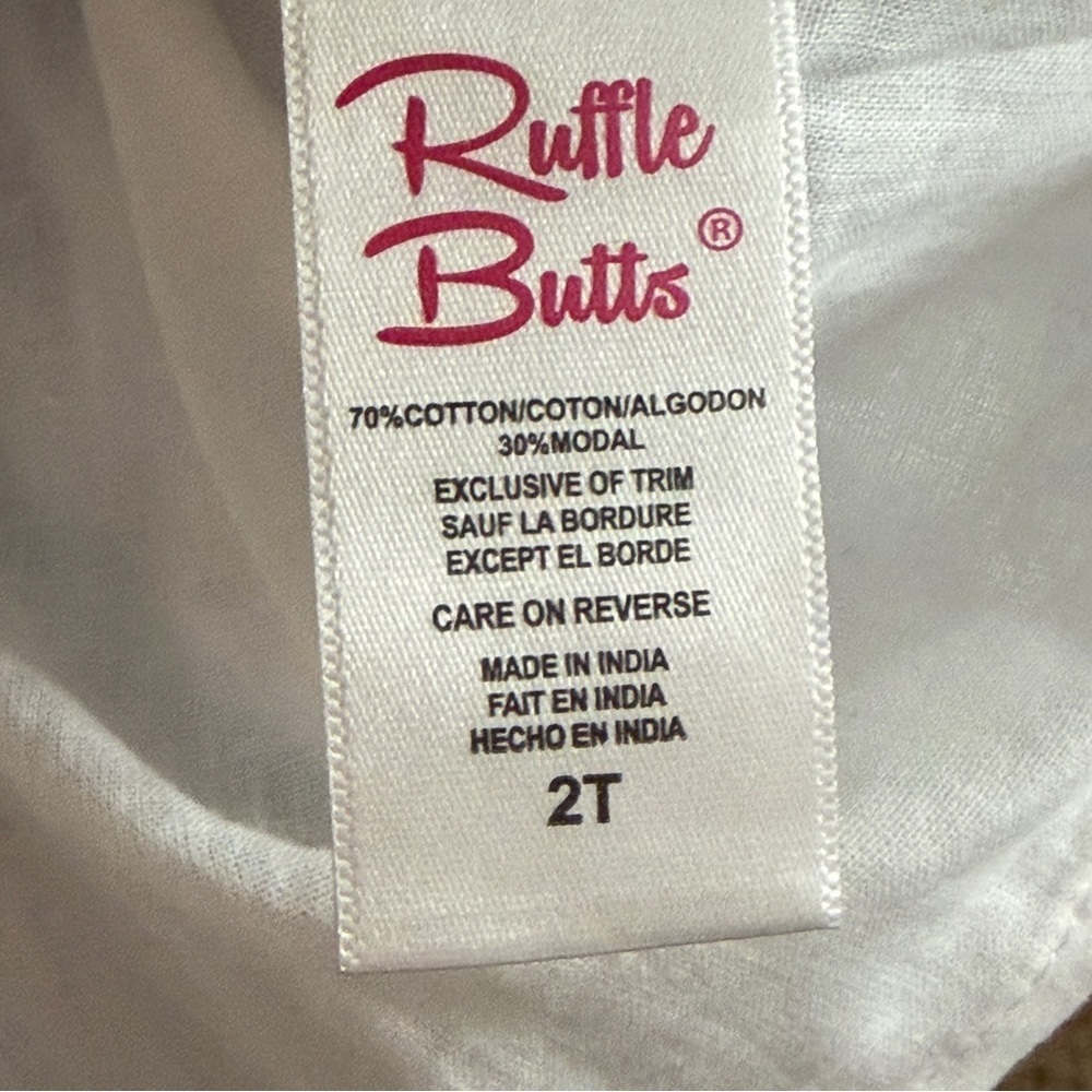 NWT RUFFLE BUTTS Winter Bliss Toile Ruffle Hem Dress, 2T - Picture 10 of 12